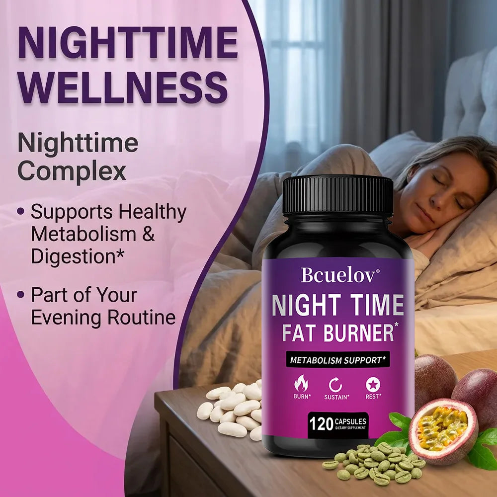 Nighttime Fat Burning Supplement - Fat Burning, Metabolism Boosting, Healthy Weight Management