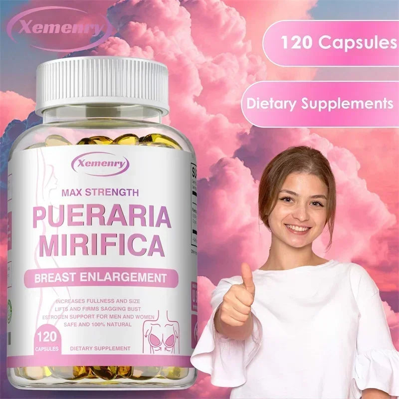 Pueraria Mirifica Supplement - Balanced Estrogen Metabolism, To Support Breasts Bigger, Rounder, Firmer BreastsSupplement