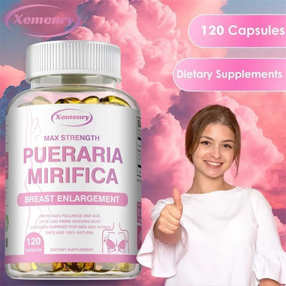Pueraria Mirifica Supplement - Balanced Estrogen Metabolism, To Support Breasts Bigger, Rounder, Firmer BreastsSupplement