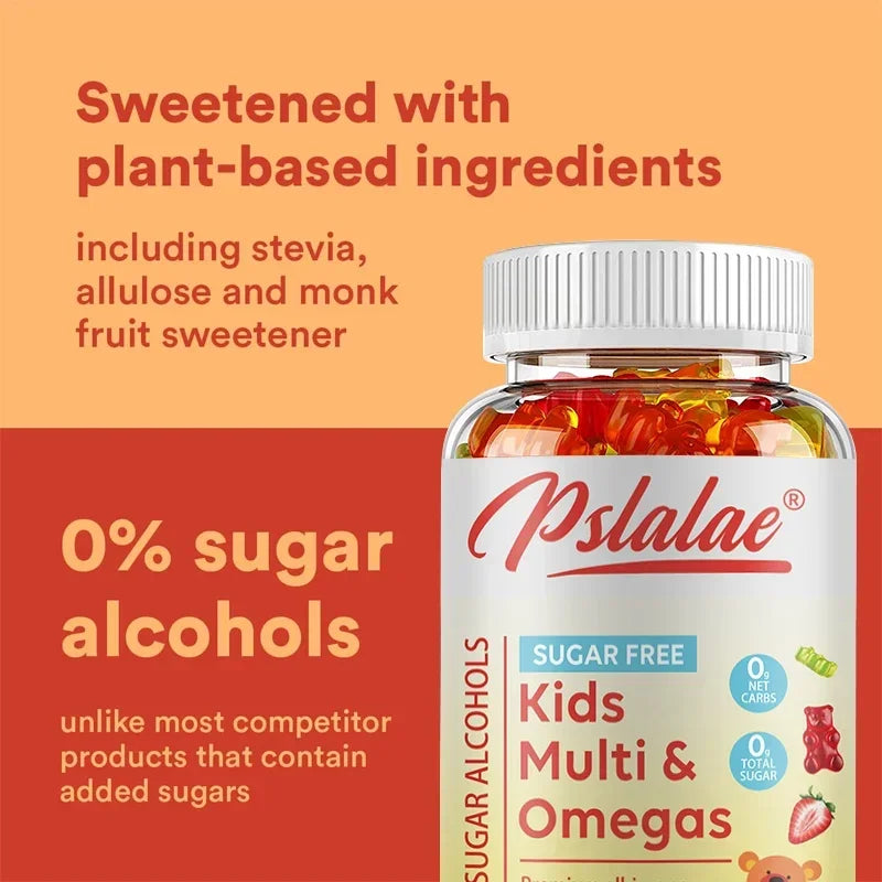 Kids Multivitamins Gummies - Boosts Immunity, Promotes Healthy Brain and Body Development, Provides Energy