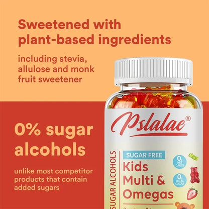 Kids Multivitamins Gummies - Boosts Immunity, Promotes Healthy Brain and Body Development, Provides Energy