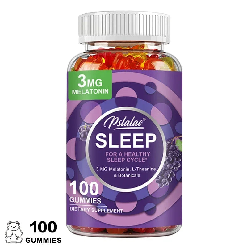 Melatonin Gummies Anxiety Stress Relief Help Sleep Save Insomnia Body Clock Adjustment for Adult