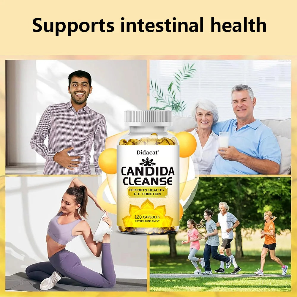 Candida Cleanse, Gut Health Supplement - Improves Digestive Comfort, Cleanses and Detoxifies, Supports The Gut and Colon