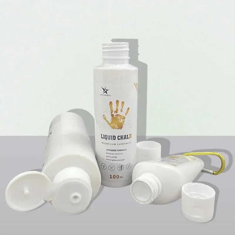 NEW 50/100/200ml Liquid Chalk Sports Magnesium Powder Fitness Weight Lifting Anti Slip Cream Grip Weight Lifting Climbing Gym
