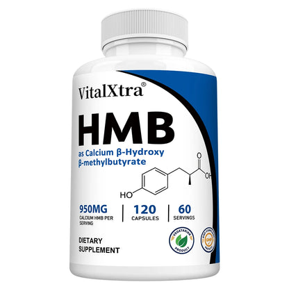 Highly Absorbable HMB Supplement – Supports Muscle and Movement, Enhances Strength, and Reduces Skeletal Muscle Damage