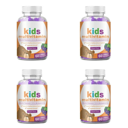 Multivitamin Gummies with Vitamins A C D3 E B6 B12 Biotin Folate Iodine Zinc Daily Wellness Chewable Supplement 60 Gummies