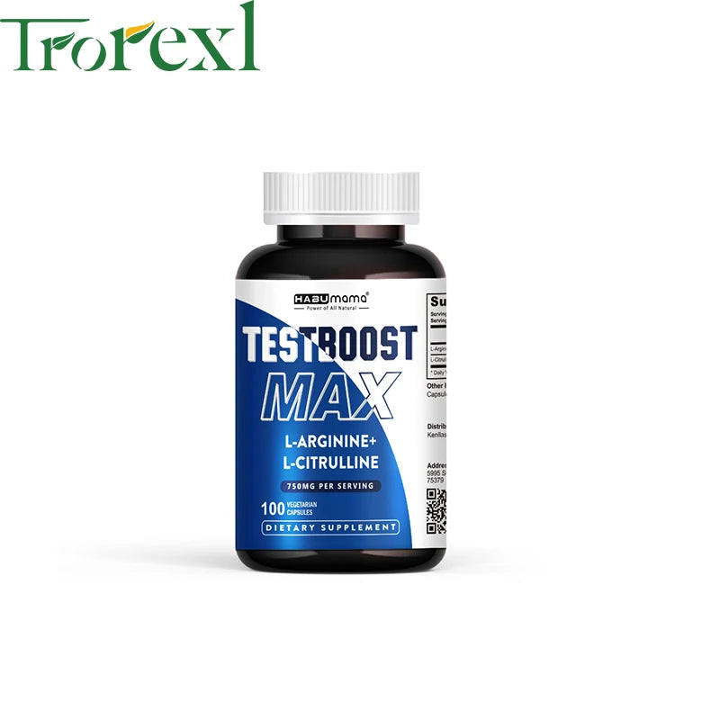 100 Tablets-L-Arginine &amp; L-Citrulline Complex-Male Enhancing Supplements- Boosts Performance,Recovery Support,Bedroom Confidence