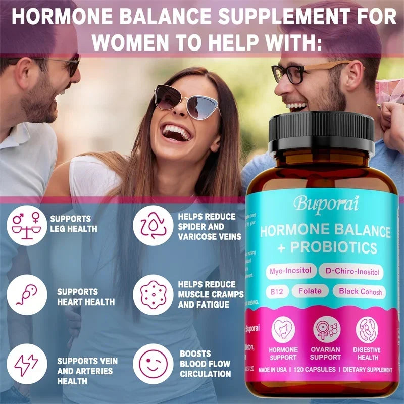 Hormone Balance + Probiotics - Promotes Women&