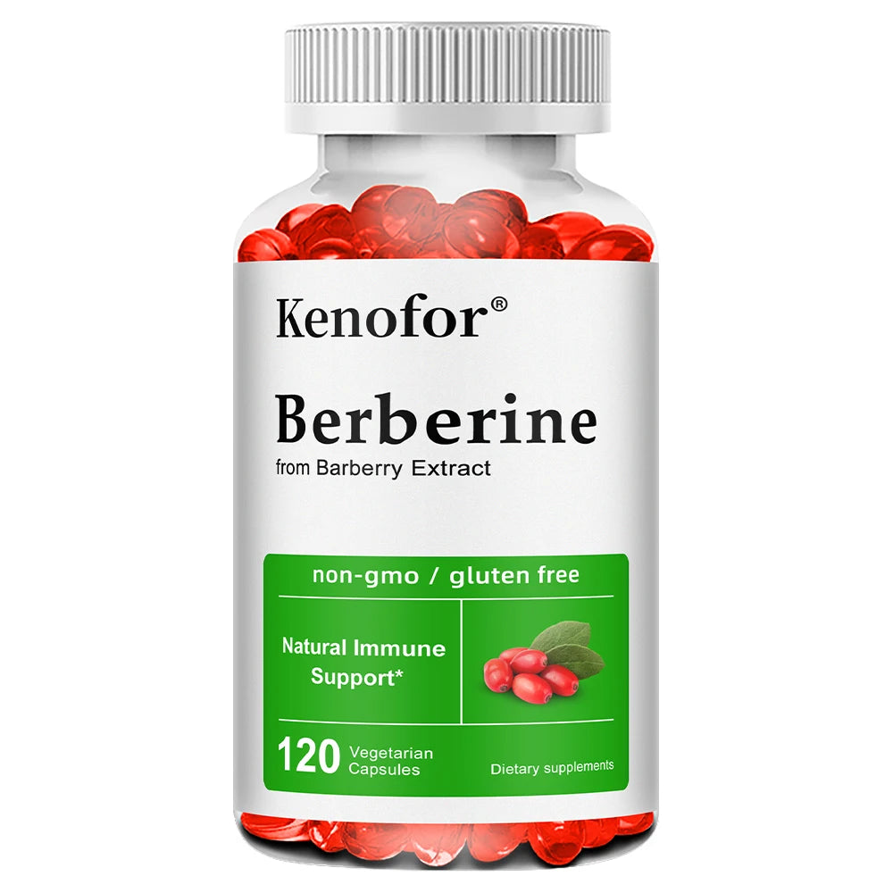 Premium Berberine Supplement Capsules - Supports Immune System Healthy Food Antioxidant,NON-GMO