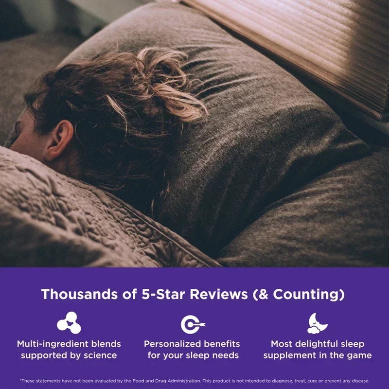 Melatonin Gummies Anxiety Stress Relief Help Sleep Save Insomnia Body Clock Adjustment for Adult