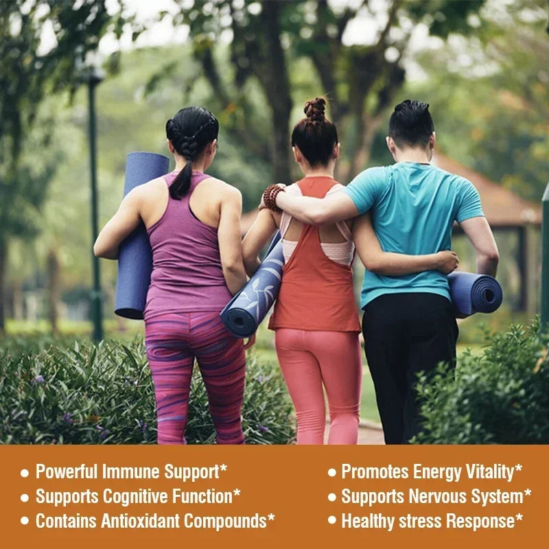 Mushroom Complex Supplement - Supports Brain and Immune Health, Enhances Memory, Focus and Clarity, Boosts Energy, Non-GMO