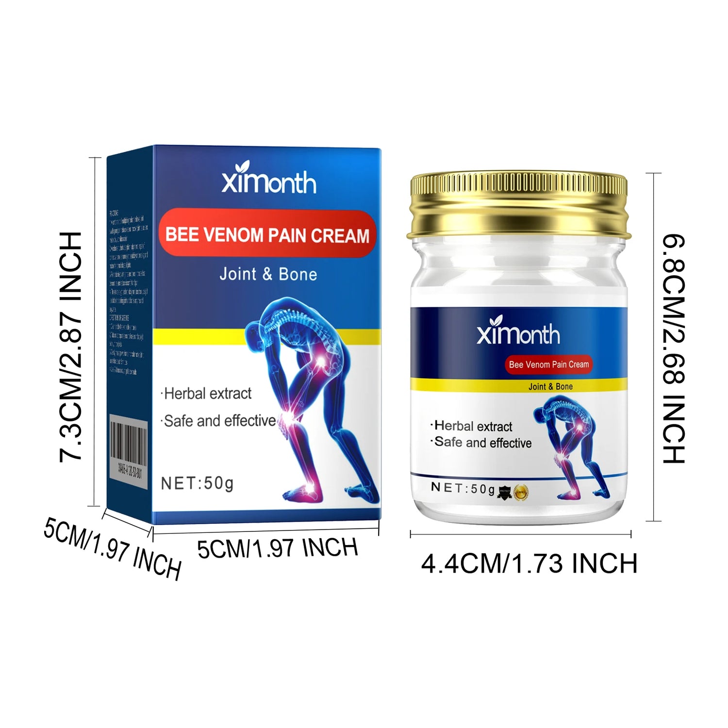 Bee Venom Joint Care Cream Relieves Lower Back, Knee, Tendon, and Bone Pain, Muscle Soreness, Joint Care Cream