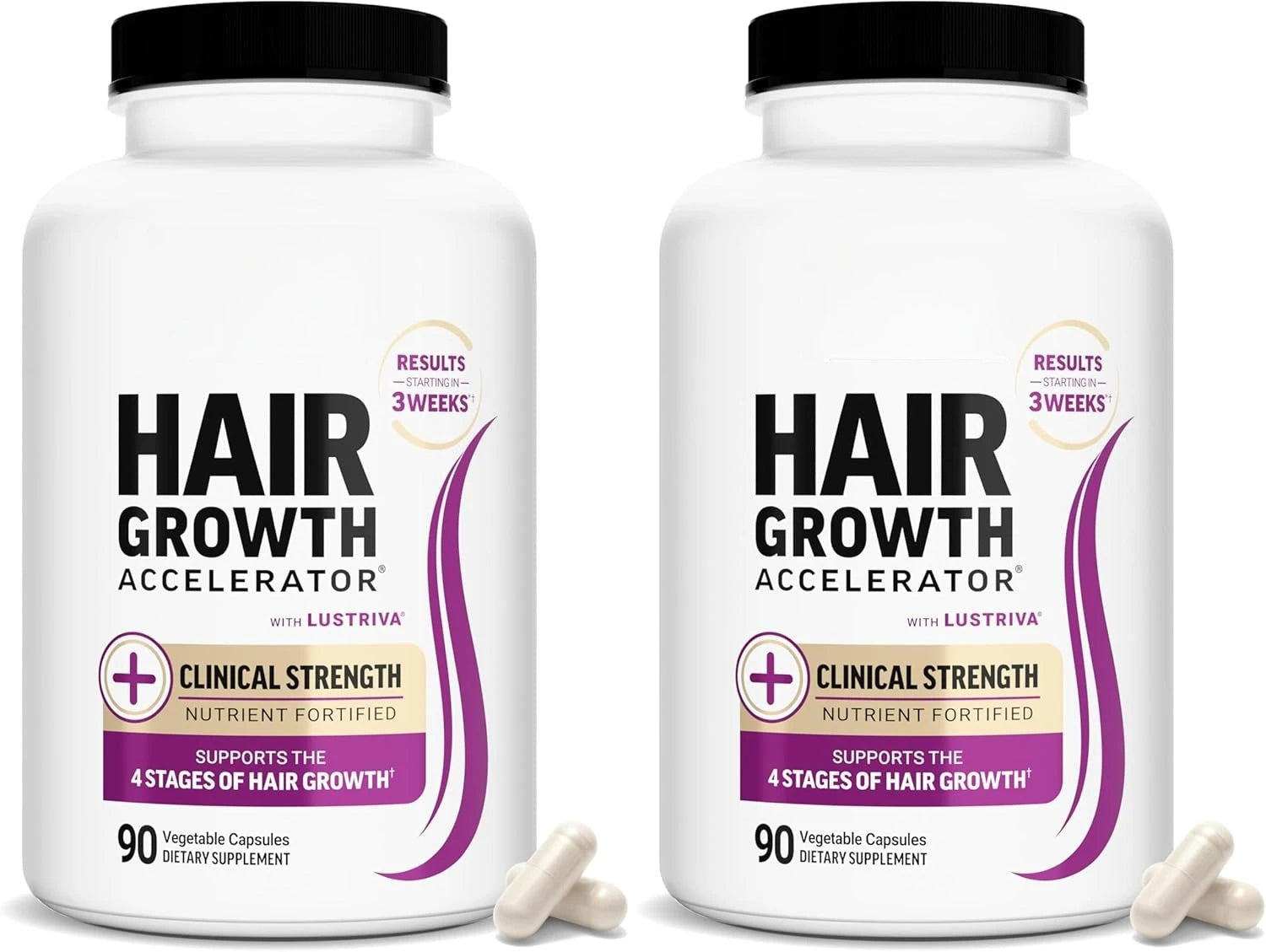Hair Wellness Multivitamin – with Biotin, Collagen &amp; Botanicals – Supports Healthy Hair – 90 Vegetable Capsules