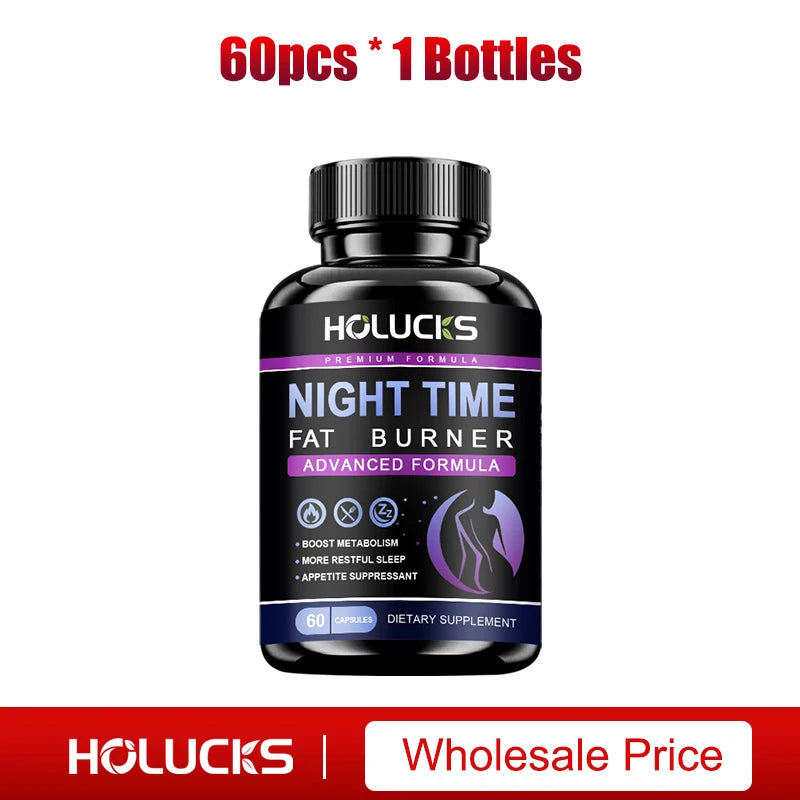 Buy 1 Get 1 Free! Pure Night Time Fat Burner Supplement, for Balances Hormones, Reduces Stress Eating &amp; Restful Sleep, Relax