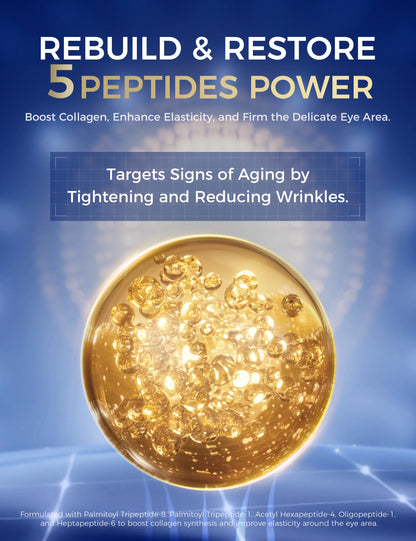 Eye Cream with Peptides &amp; Niacinamide – Reduces Fine Lines, Firms Eye Area, Brightens Dark Circles &amp; Hydrates