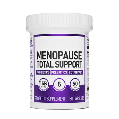 Menopause Probiotic Supports Hormone Balance, Hot Flashes, Night Sweats, Weight Management, Bloating &amp; Gut Health Resveratrol+