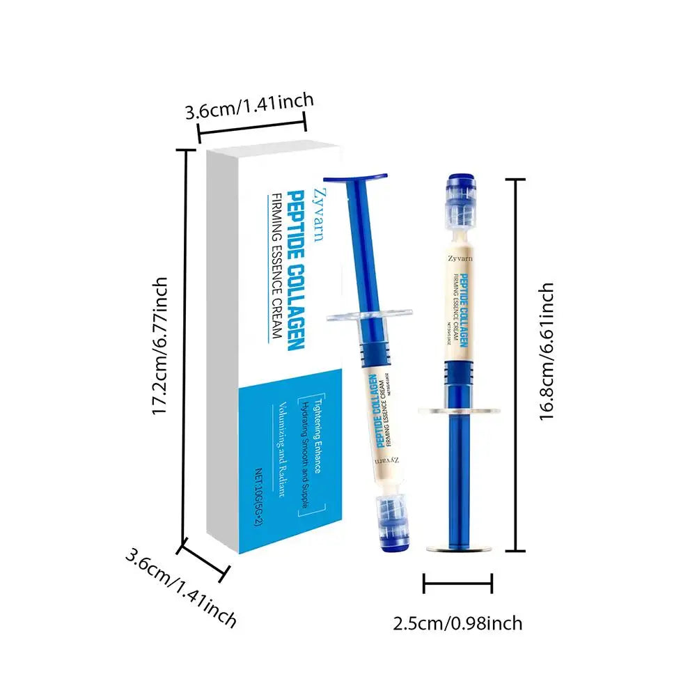 2pcs Collagen Elasticity Essence Cream Enriched peptides collagen deeply nourishes improving elasticity firmness skincare