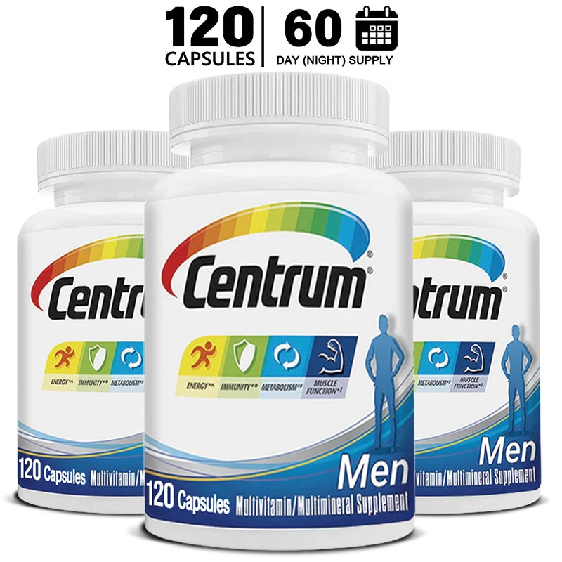 Multivitamins and Minerals, Energy, Muscle Mass, Immunity, Antioxidants, Immunity, Metabolism, Men&