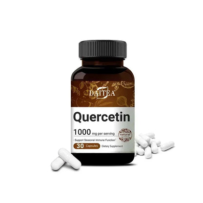 Quercetin Capsules, 1000 Mg, Supports Immunity, Promotes Blood Circulation, Metabolism, Anti-oxidation, Promotes Overall Health