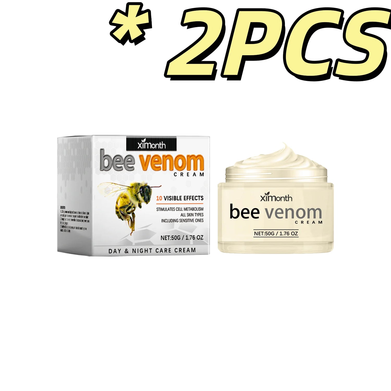 Bee Venom Face Firm Cream Repair Facial Fine Lines Enhance Skin Firmness Soothe Dryness Hydrate Penetrate Nourish Facial Creams