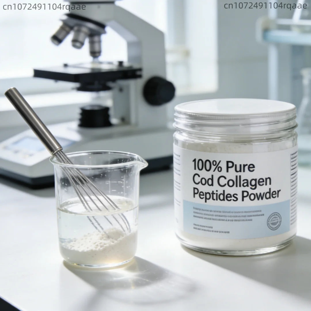 100% Pure Cod Collagen Peptides Powder for DIY Soap, Cosmetics, Lotion, Anti-Aging Skincare, Face Mask Cosmetics Raw Material