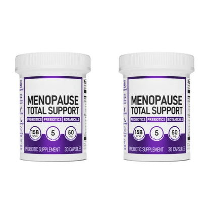 Menopause Probiotic Supports Hormone Balance, Hot Flashes, Night Sweats, Weight Management, Bloating &amp; Gut Health Resveratrol+