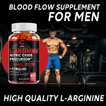 L-Arginine Supplement - Supports Vascular and Heart Health, Boosts Energy, Promotes Muscle Growth and Improves Endurance