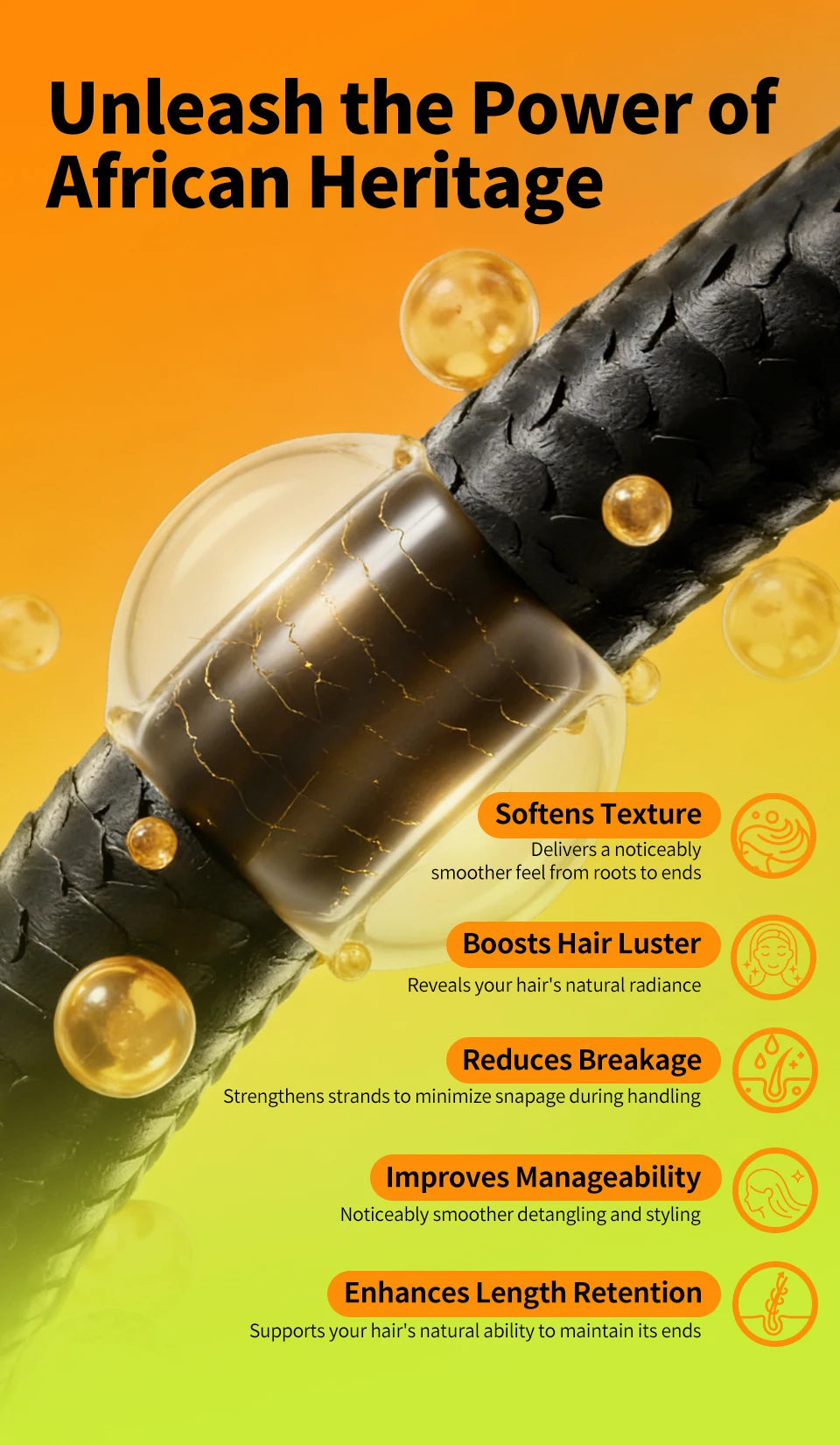 Africa Chad Chebe Powder Nourishing Scalp Anti Hair Loss Hair Powder Strengthens &amp; Thickens Hair Care Product For All Hair Types