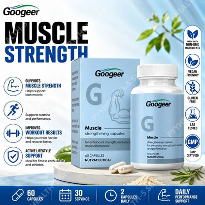 Daily Fitness Support Capsules, 60 Count Vitamin C Nutritional Supplement for Adults, Active Lifestyle Wellness Formula