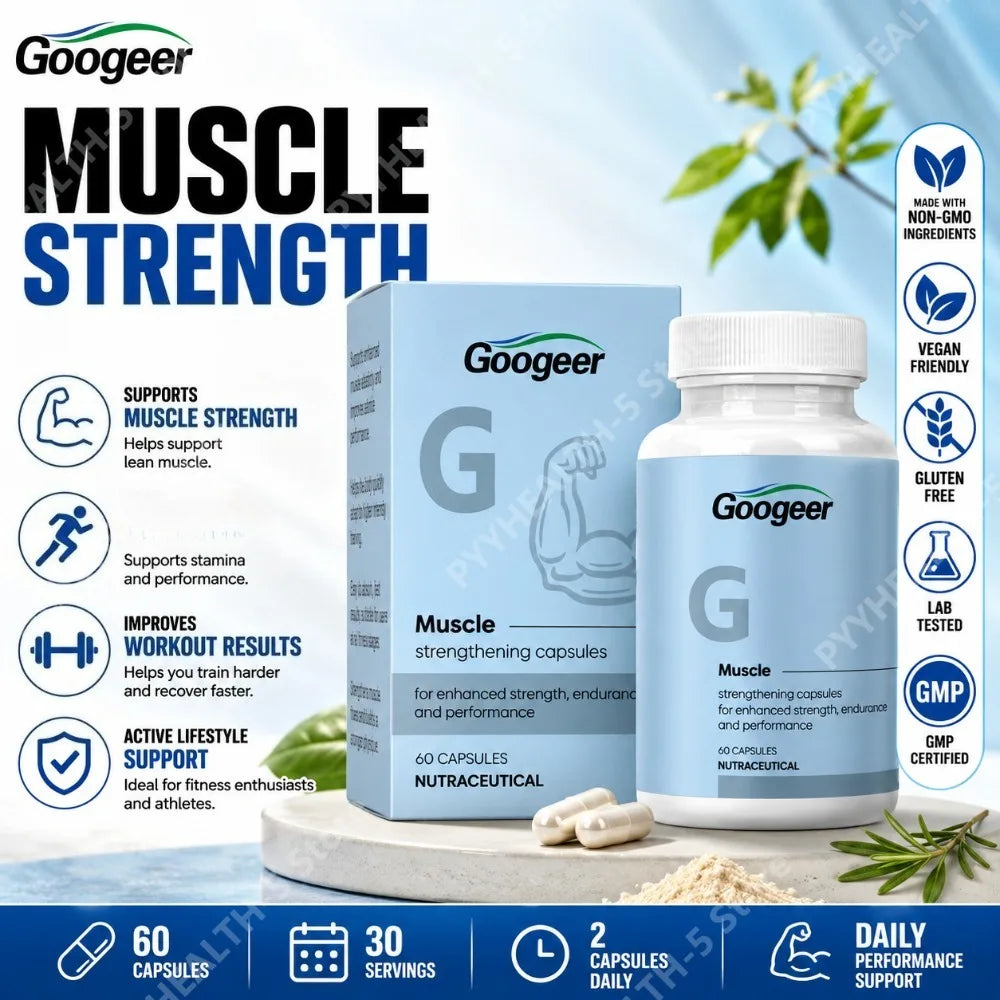 Daily Fitness Support Capsules, 60 Count Vitamin C Nutritional Supplement for Adults, Active Lifestyle Wellness Formula