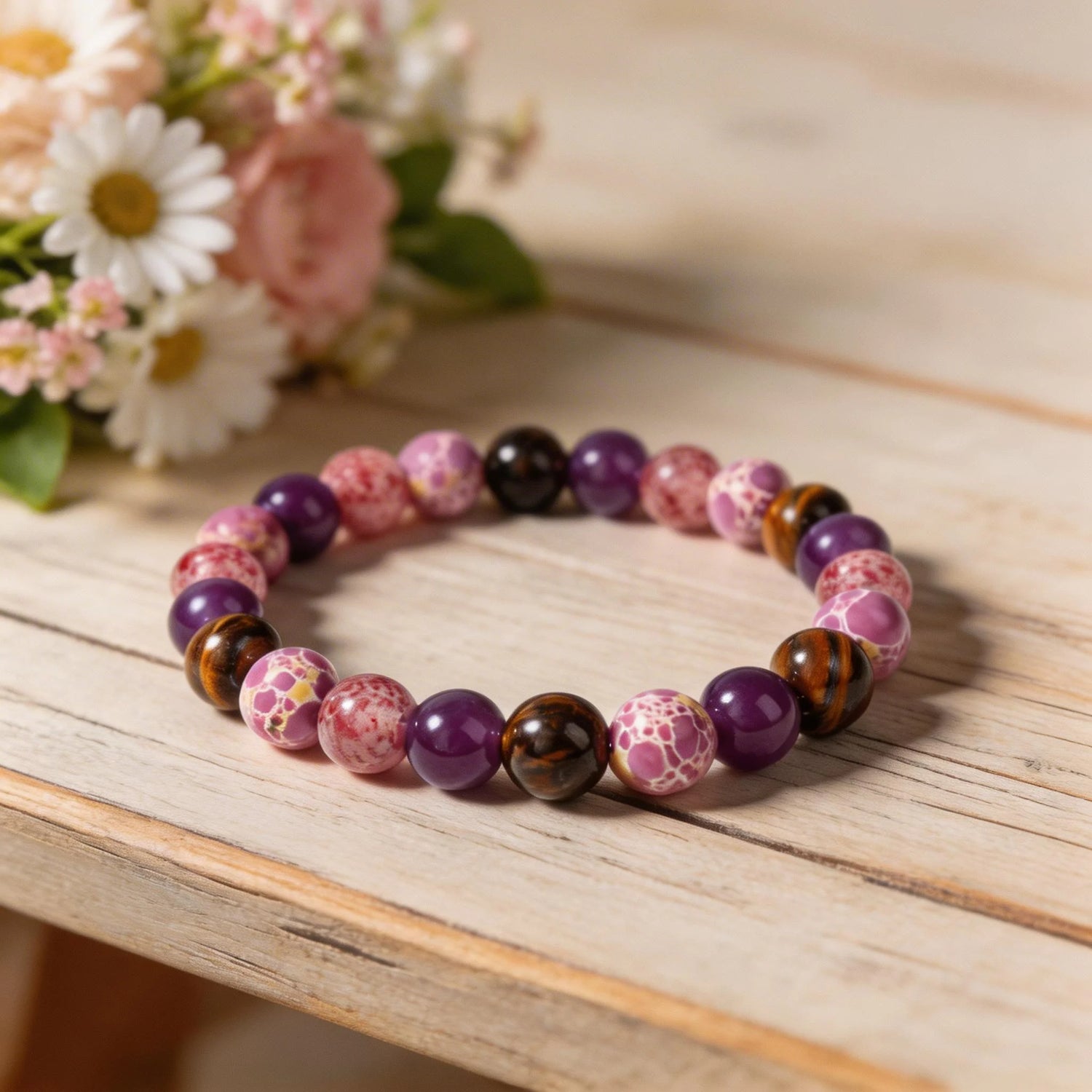 Spring Versatile Prom Jewelry Nature Stone Tiger&