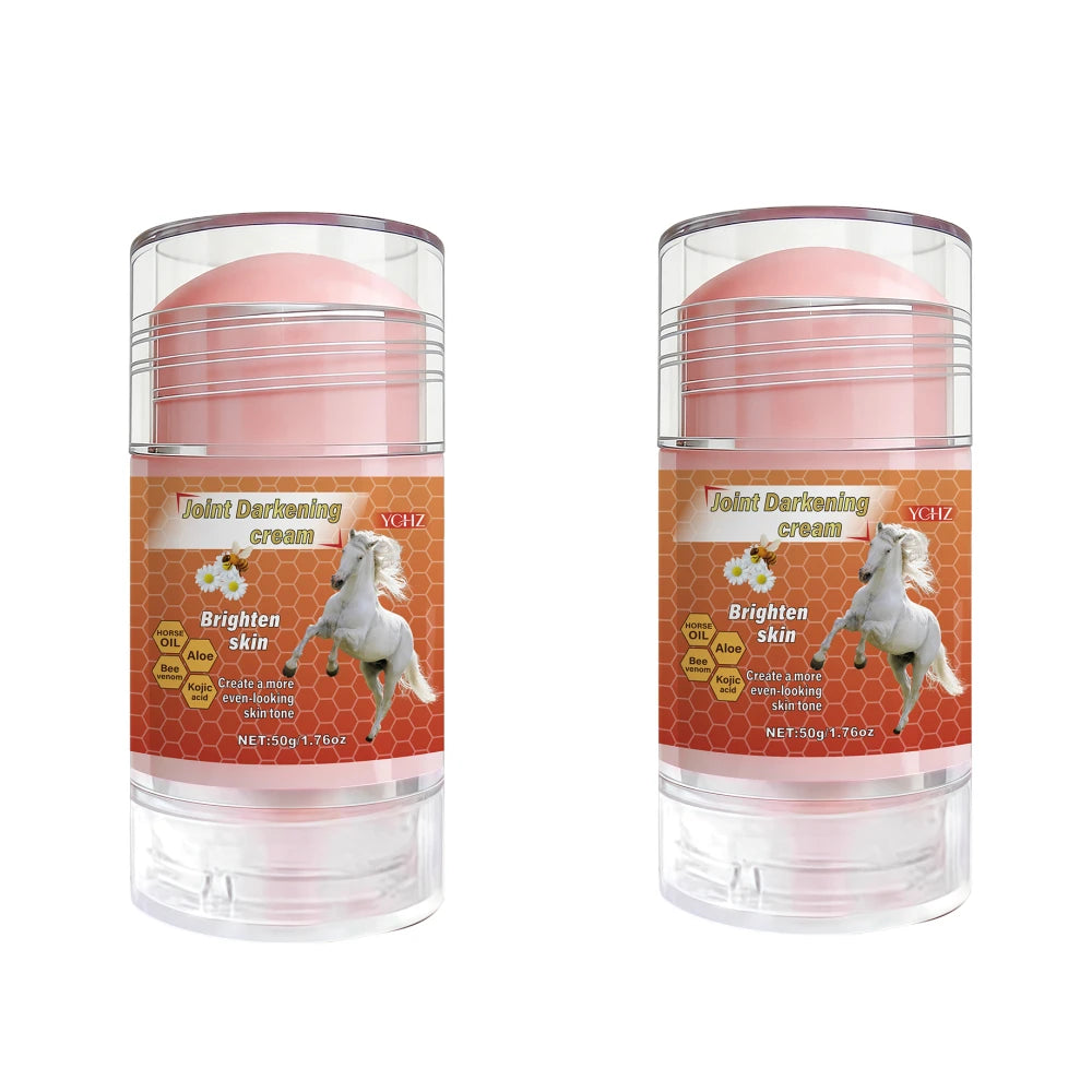 Bee Venom and Horse Oil Stick, Evens Out Skin Tone, Eliminates Dark Spots and Dullness - Non-Greasy, Suitable for Both Men and Women - Whitening and Moisturizing Cream, for Day and Night Use - 50g