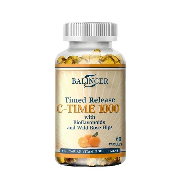 Vitamin C Capsules 1000mg, Antioxidant Support Immune Wellness, Collagen Synthesis, Skin &amp; Bone Joint Health, 30/60/120 Capsules