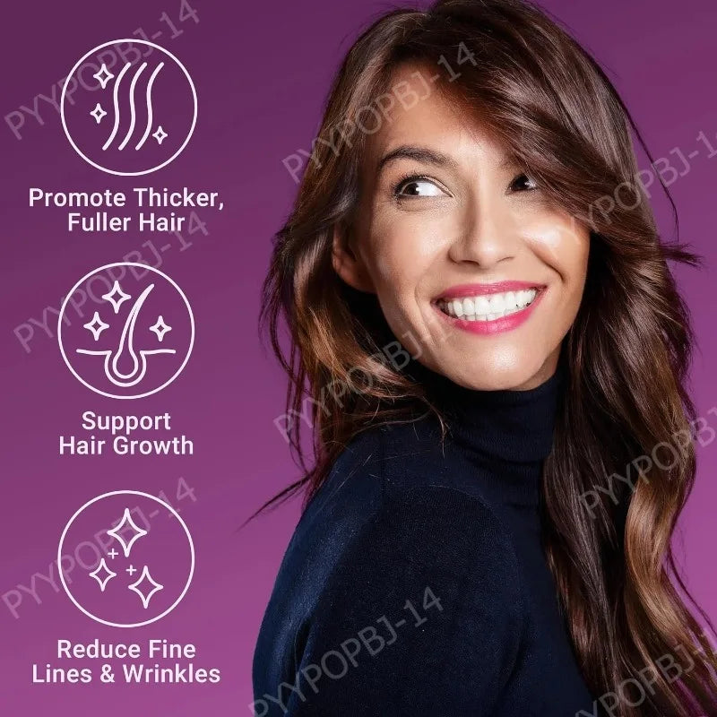 Hair Wellness Multivitamin – with Biotin, Collagen &amp; Botanicals – Supports Healthy Hair – 90 Vegetable Capsules