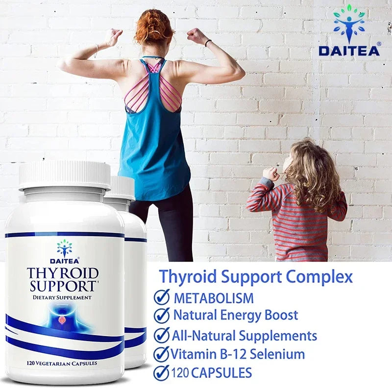 Thyroid supplement, rich in iodine, vitamin B12, zinc, selenium, promotes thyroid health and relieves fatigue