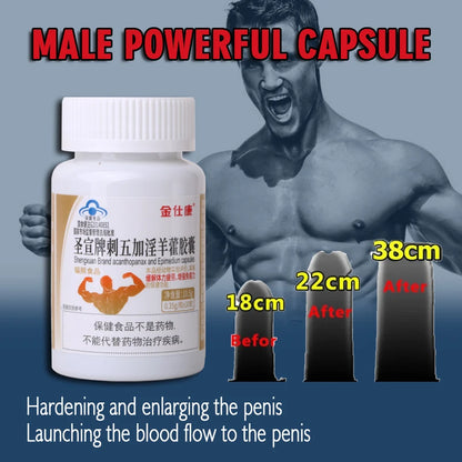 Powerful High Purity Epimedium Supplements Natural Organic Shilajit Erection Pill Improve Performance Increase Size than MAca