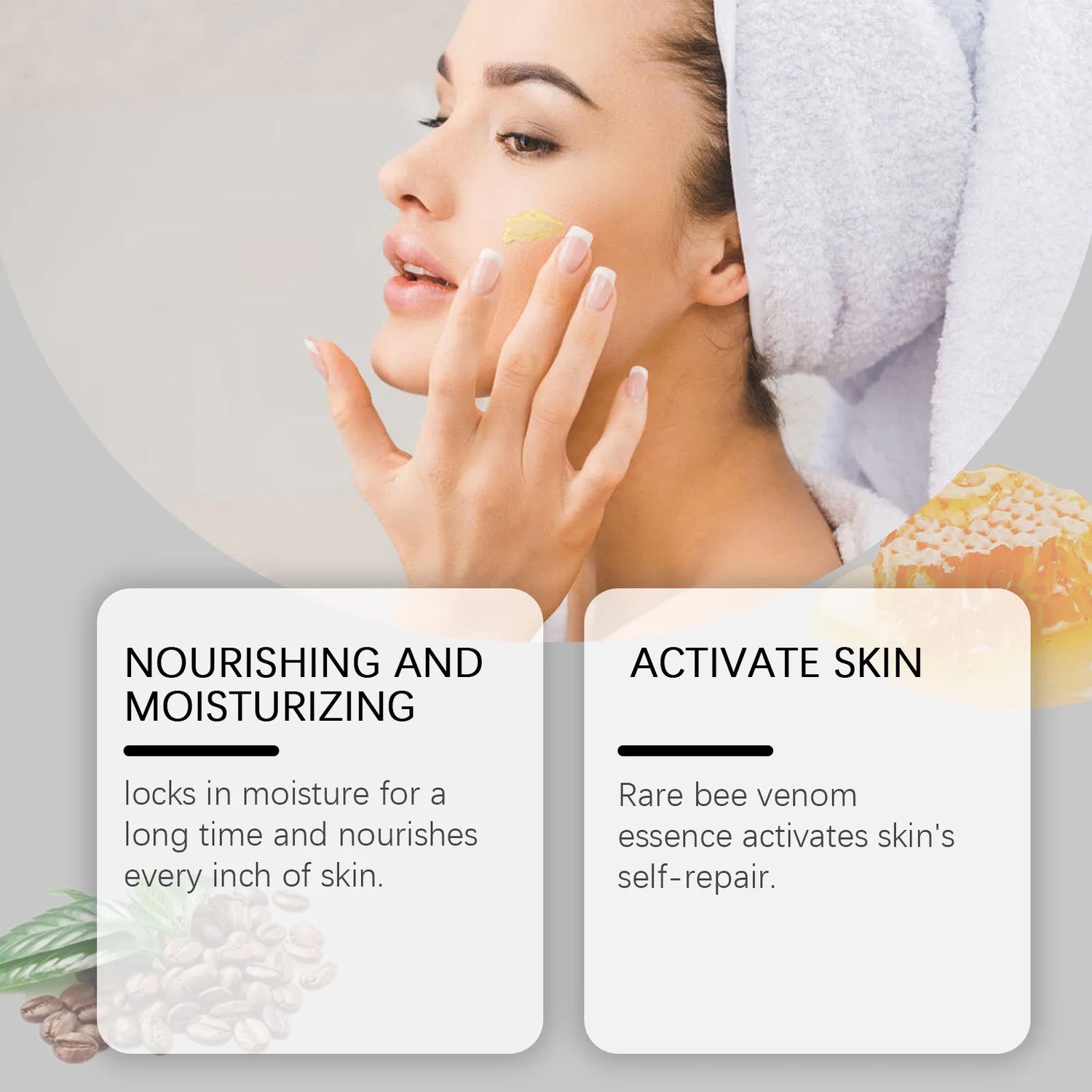 Bee Venom Face Firm Cream Repair Facial Fine Lines Enhance Skin Firmness Soothe Dryness Hydrate Penetrate Nourish Facial Creams
