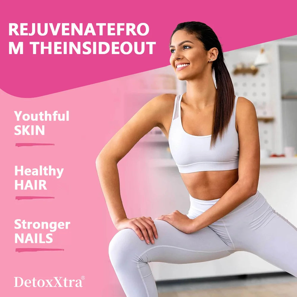 Collagen Supplement with Vitamin C &amp; Biotin – Supports Hair, Skin, Nails, Joints, Bone &amp; Anti-Aging, Skin Whitening Antioxidants
