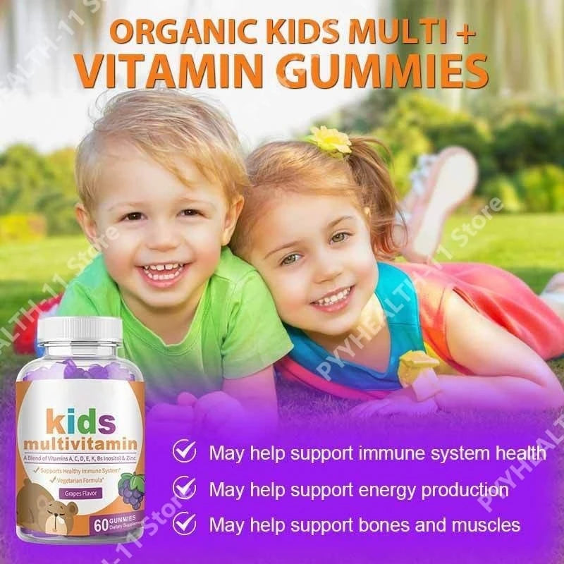 Multivitamin Gummies with Vitamins A C D3 E B6 B12 Biotin Folate Iodine Zinc Daily Wellness Chewable Supplement 60 Gummies
