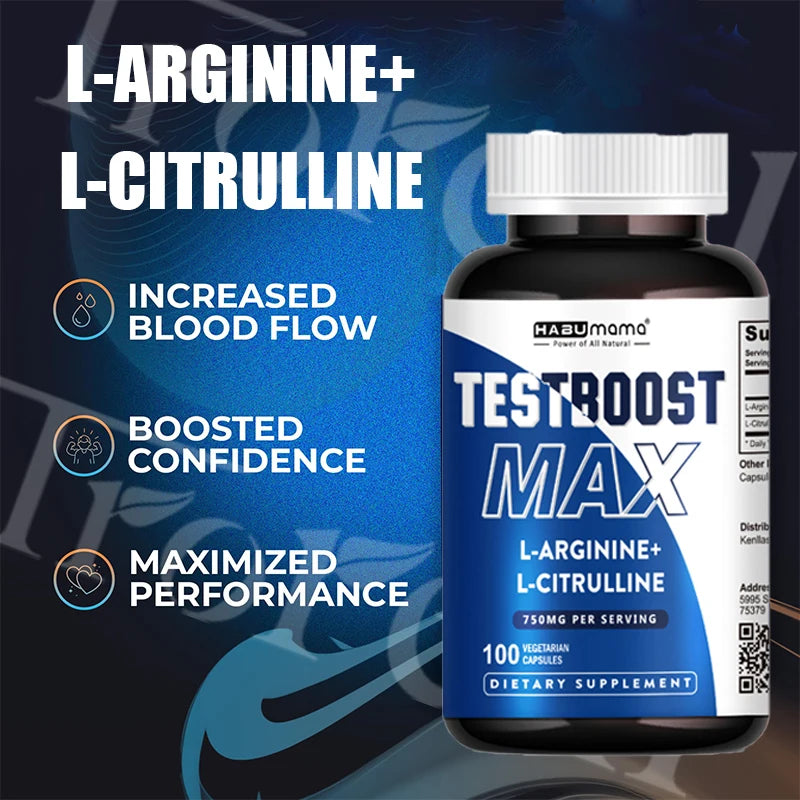 Men Enhancing Supplement,L-Arginine L-Citrulline Complex ,Supports Physical Performance &amp; Confidence,Lasting Results