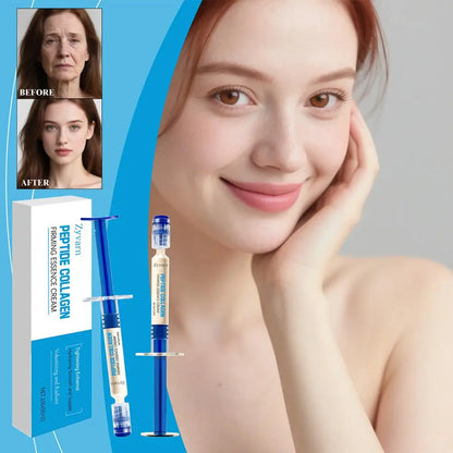 2pcs Collagen Elasticity Essence Cream Enriched peptides collagen deeply nourishes improving elasticity firmness skincare