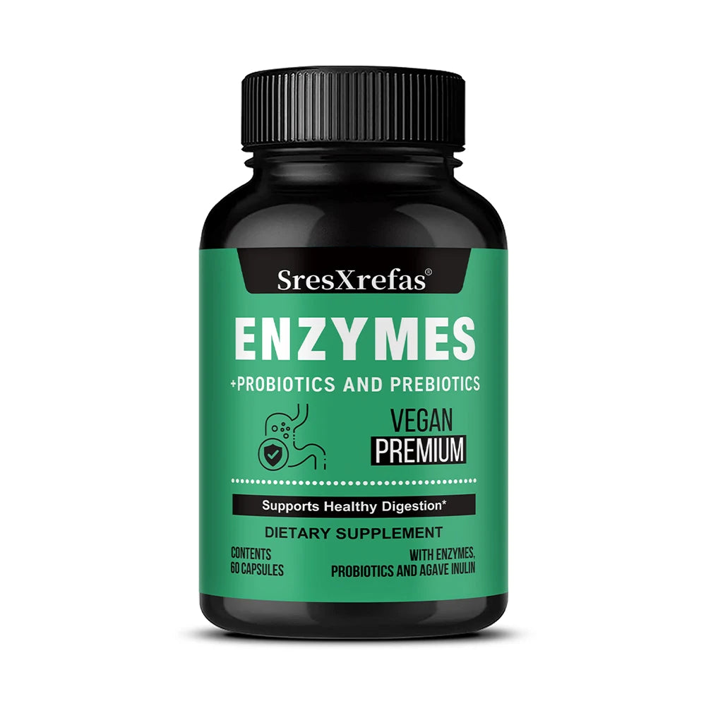 Digestive Enzymes for Bloating &amp; Digestion-with Organic Prebiotics &amp; Probiotics for Gut &amp; Digestive Health, Non-GMO, Gluten Free