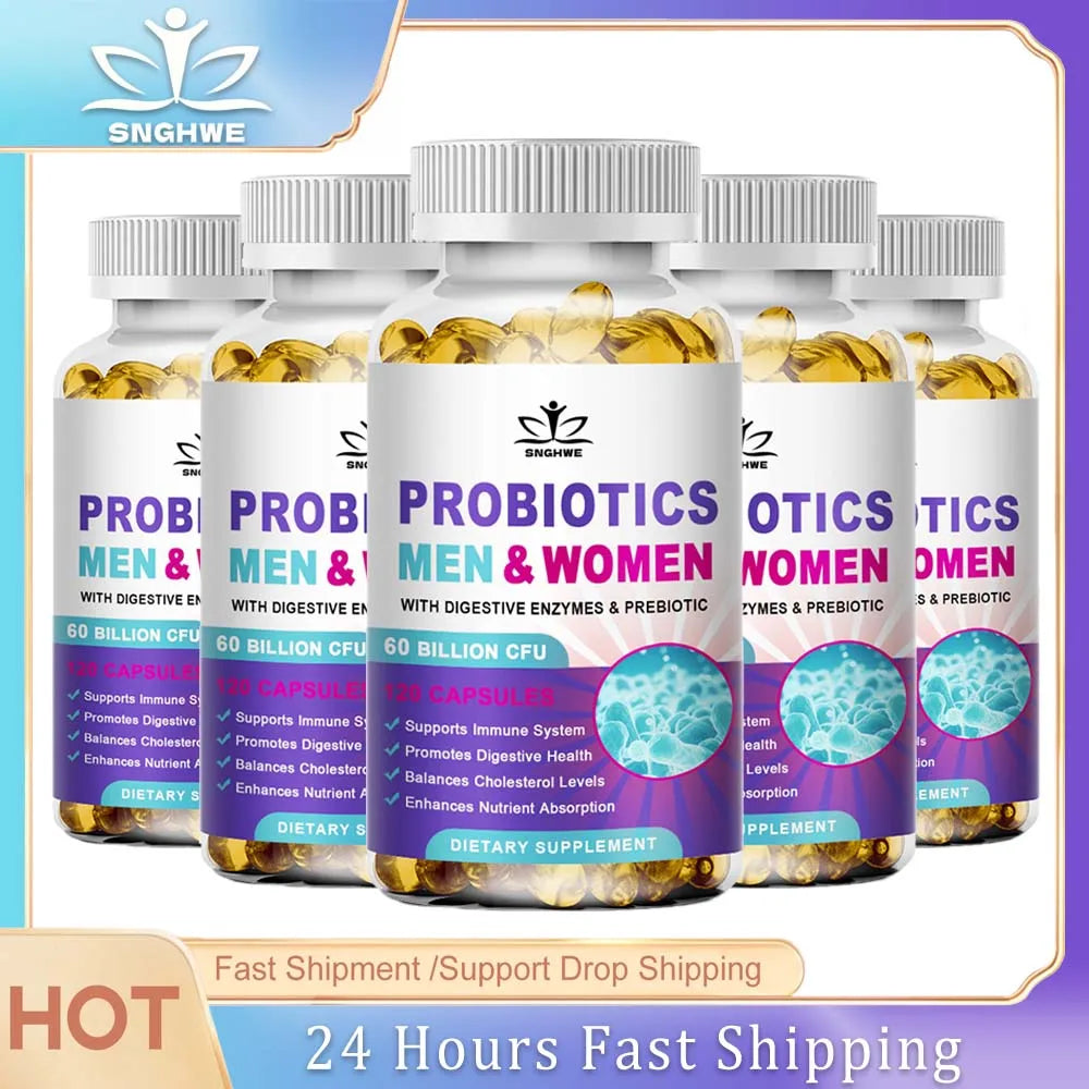 Lactobacillus Probiotic Supplement - Helps Burn Fat Metabolism &amp; Promotes Nutrient Digestion And Gut Health For Adult Men&amp;Women