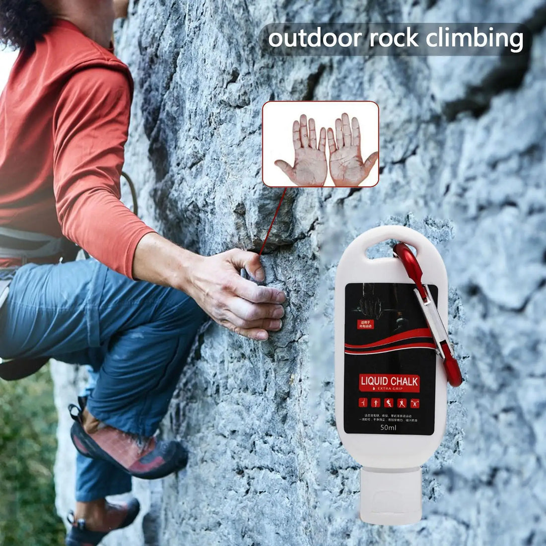 Liquid Magnesium Powder Anti-Slip Powder Sweat-Resistant Workout Powder Anti-Slip Cream Grip Weight Lifting Climbing Gym Sports