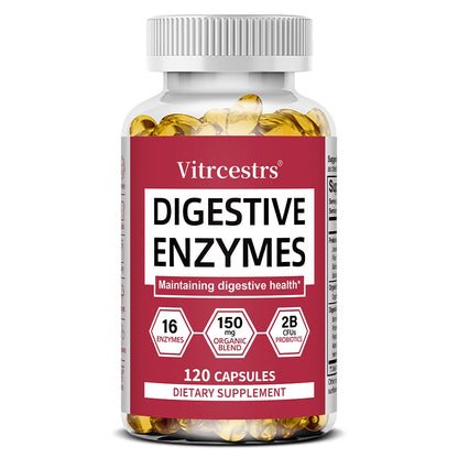 Digestive Enzymes Supplement - Digestion and Intestinal Health for Adults Men and Women, Promotes Nutrient Absorption