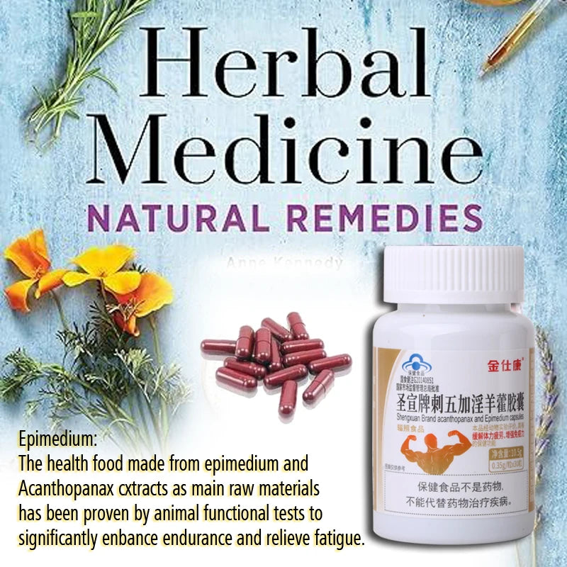 Powerful High Purity Epimedium Supplements Natural Organic Shilajit Erection Pill Improve Performance Increase Size than MAca