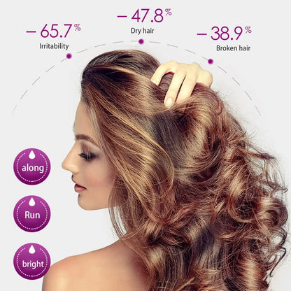 30 Capsules Rose Hair Essential Oil, Hair Vitamins Capsules Smooth Nourishing Repair Damaged Hair Serum for Frizzy Dry Curly