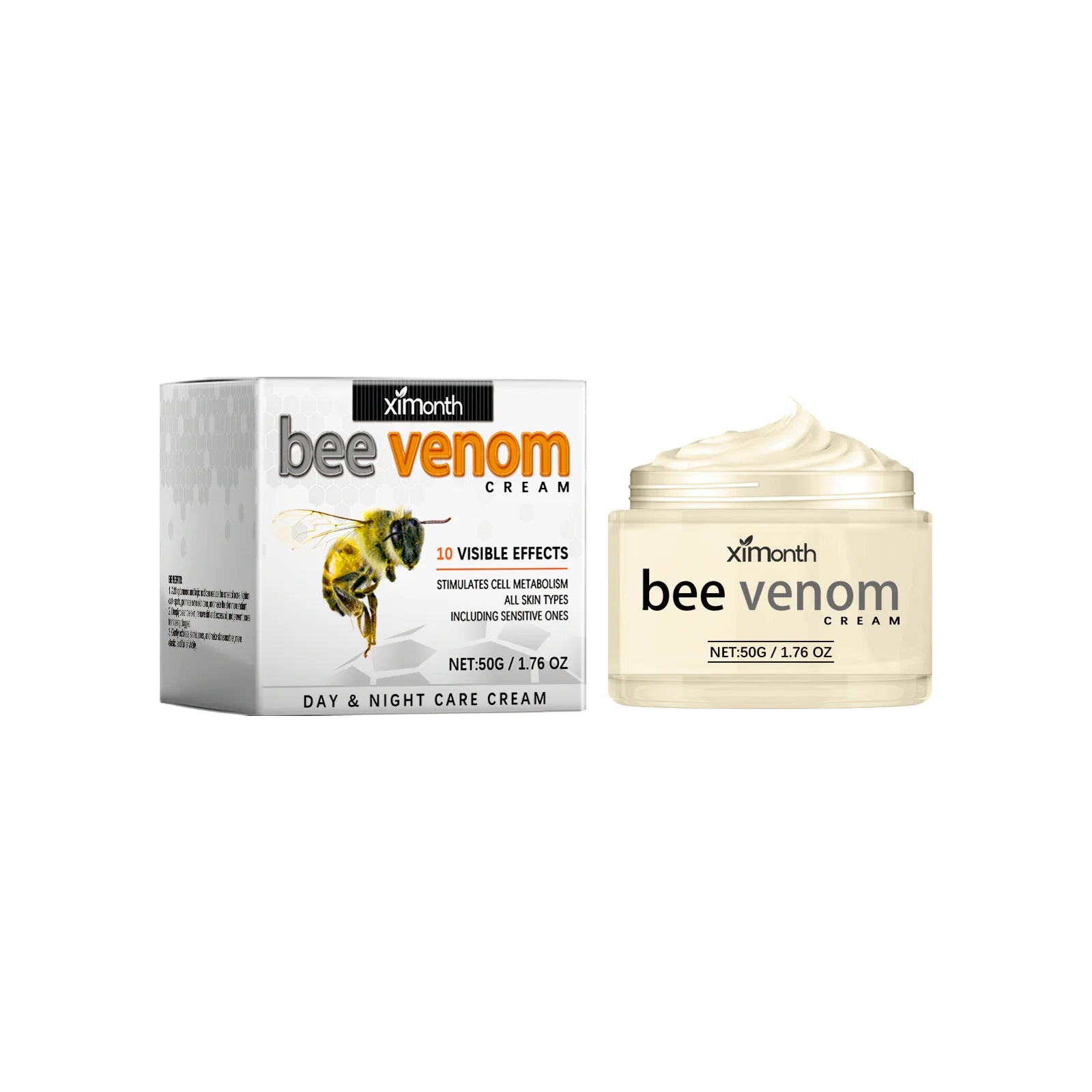 Bee Venom Face Firm Cream Repair Facial Fine Lines Enhance Skin Firmness Soothe Dryness Hydrate Penetrate Nourish Facial Creams