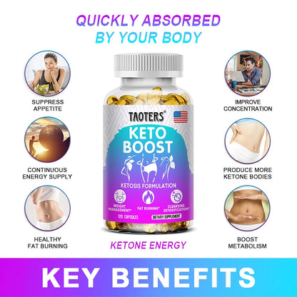 Keto Weight Loss Capsules, Thermogenic Fat Burners for Men and Women, Ketone Supplement Ketogenic Diet