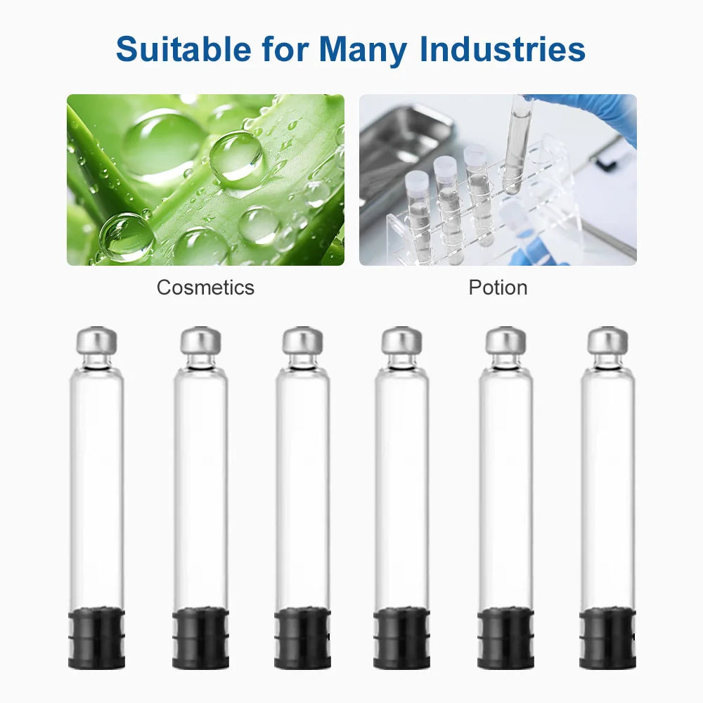 3ml Pen Cartridge, 10/20/30/50/100PCS 3cc Cartridges for Peptide Injection Pen, Empty Glass Cartridges, Individually Wrapped